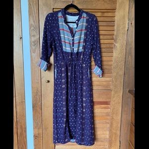 Ace & Jig Peasant Dress in Royal